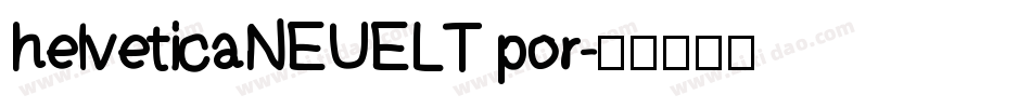 helveticaNEUELT por字体转换